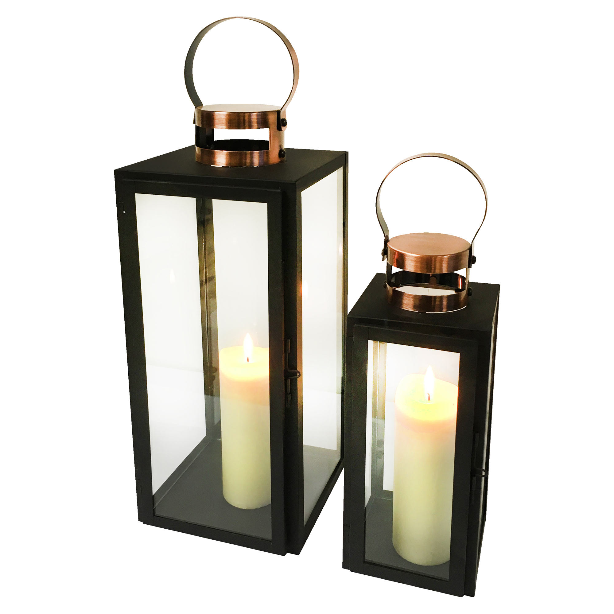 Sæt med Lanterne 2 stk. Wetherby Sort