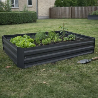 Højbed <strong>Wildgrove</strong>  Antracitgrå 95x52x30 cm