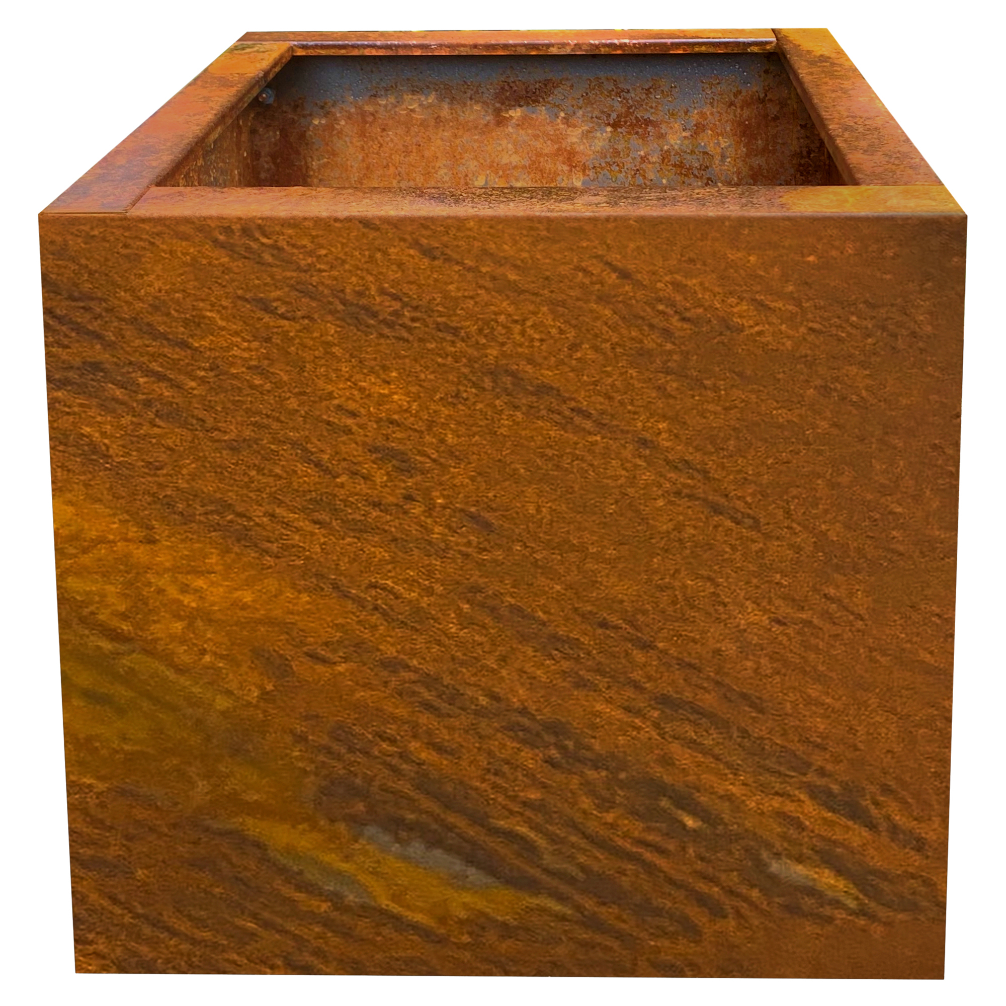 Udendørskrukke med Bred Kant Gravita Rust 40 cm