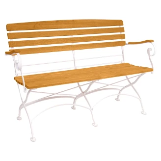 Udendørsbænk <strong>Arvex</strong>  Træ, Hvid 130 cm