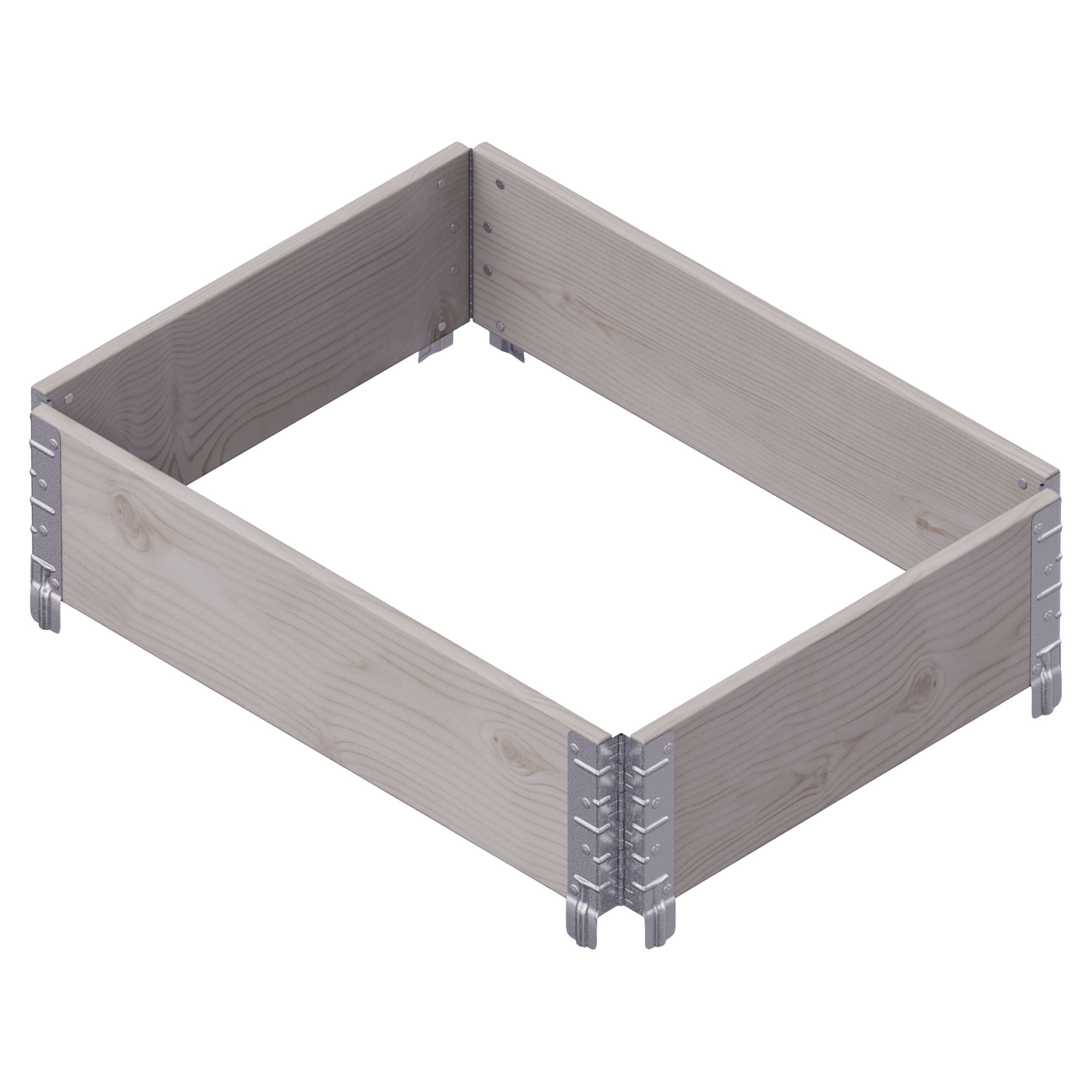 Plantekasse Terravia Grå Træ 80x60 cm