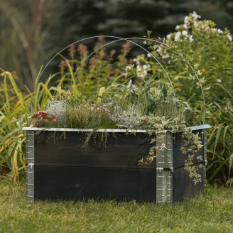 Plantekasse <strong>Terravia</strong>  Sort Træ 80x60 cm
