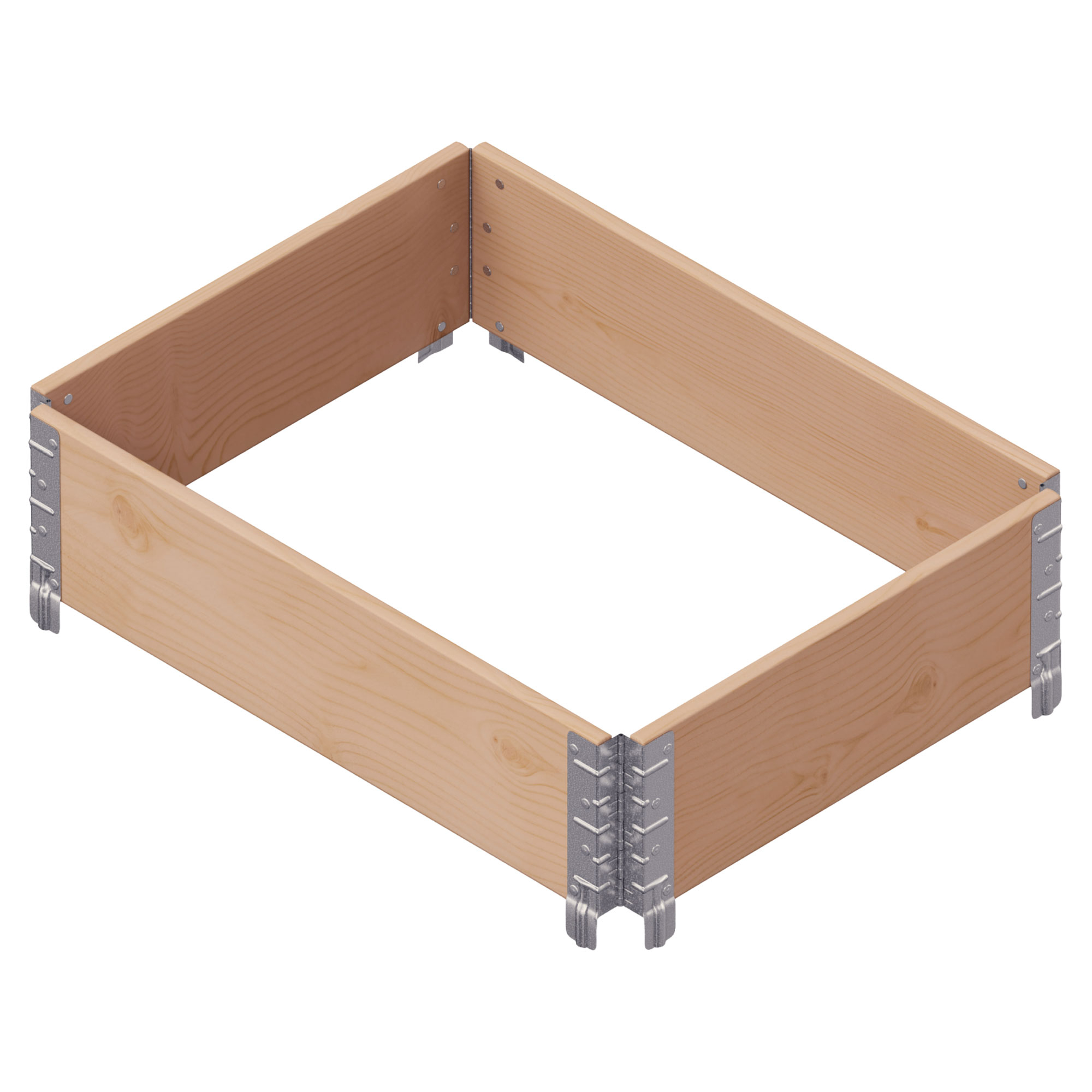 Plantekasse Terravia Brun Træ 80x60 cm