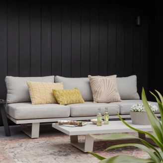 Woood Havesofa 3-personers Bear Sand