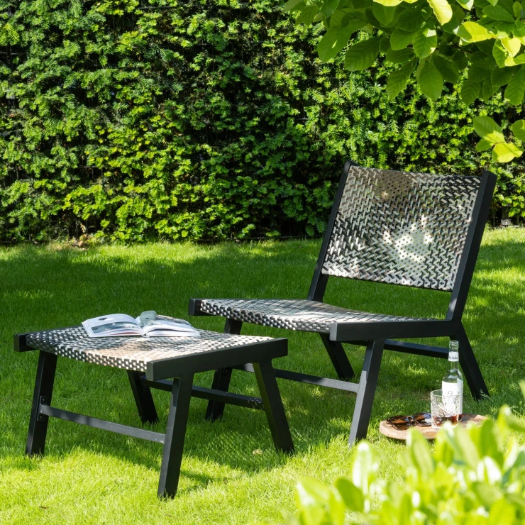 Woood Havefodskammel Pom Flerfarvet