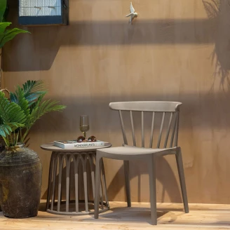 Woood Sofabord <strong>Boy</strong>  Taupe Ø 50 cm