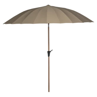 Woood Haveparasol <strong>Monica</strong>  Sand, Grøn Ø 280 cm