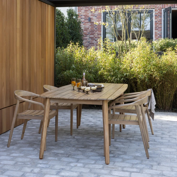 Woood Havebord Kris Natur 215x90 cm