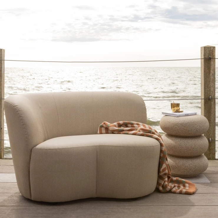 Woood Havesofa Venstre Stone Sand