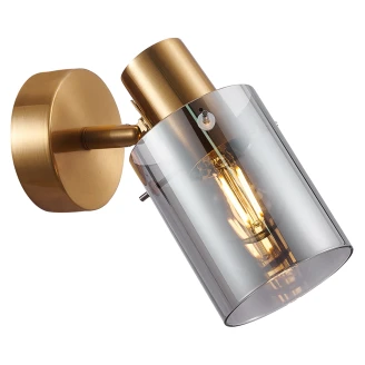 Væglampe <strong>Lunessa</strong>  Nedad Røg, Sort Blank