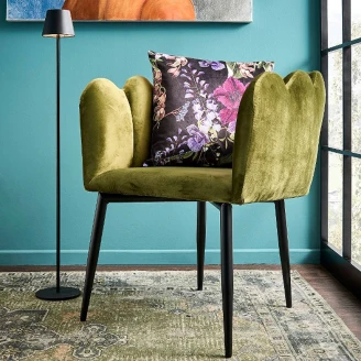 Werner Voss Lænestol <strong>Marlene</strong>  Grøn Fløjl