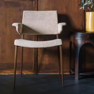 Dutchbone Stol med armlæn Portland Beige