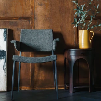 Dutchbone Stol med armlæn Portland Grå