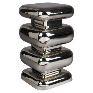 Dutchbone Skammel <strong>Stubby</strong>  Sølv