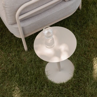 Zuiver Sofabord <strong>Snow</strong>  Beige Ø 35 cm