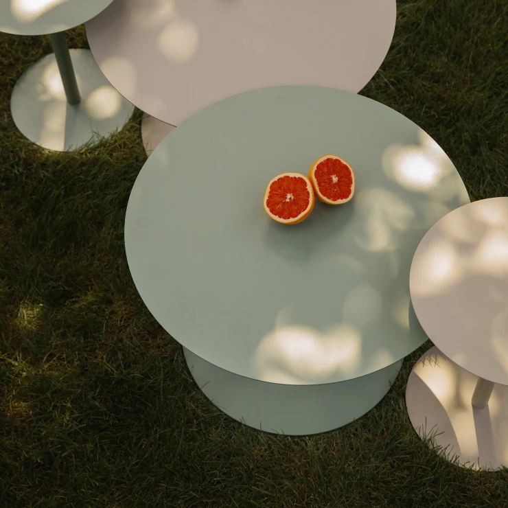 Zuiver Sofabord Snow Grøn Ø 60 cm