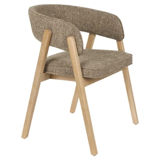 Zuiver Stol med armlæn <strong>Bright</strong>  Brun