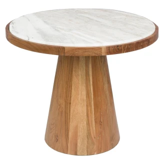 Sofabord <strong>Carrara</strong>  Træ, Marmor Ø 50 cm