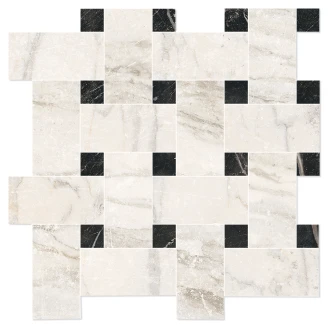 Marmor Mosaik Klinker <strong>Palatina</strong>  Lys Beige Strik Mat 30x30 (5x5) cm