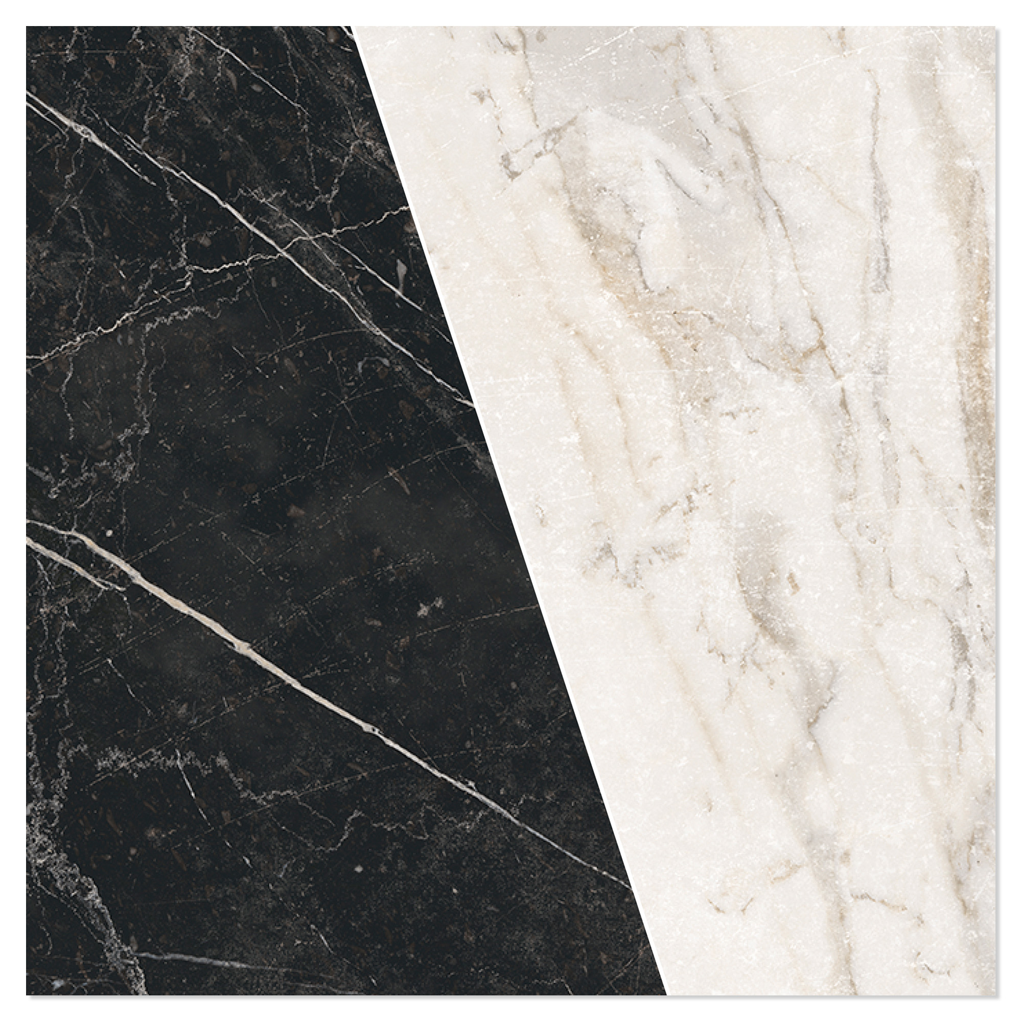 Marmor Mosaik Klinker Palatina Split Lys Beige-Sort Mat 30x30 (5x5) cm