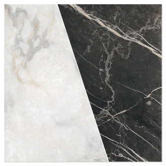 Marmor Mosaik Klinker <strong>Palatina</strong>  Split Lysegrå-Sort Mat 30x30 (5x5) cm