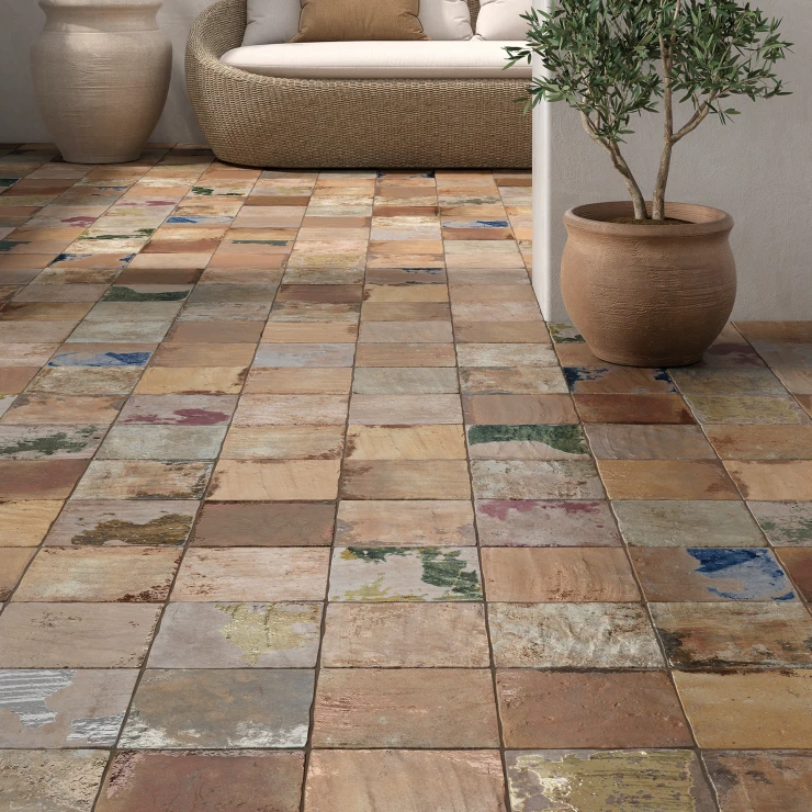 Klinker Kiln Naturlig Skridsikker Mat-Relief 20x20 cm