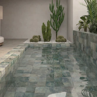 Klinker <strong>Mineralia</strong>  Grøn Skridsikker Mat 20x20 cm