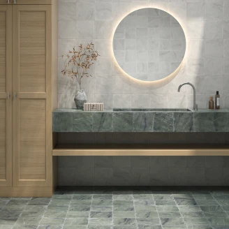 Klinker <strong>Fieldstone</strong>  Grøn Mat 20x20 cm