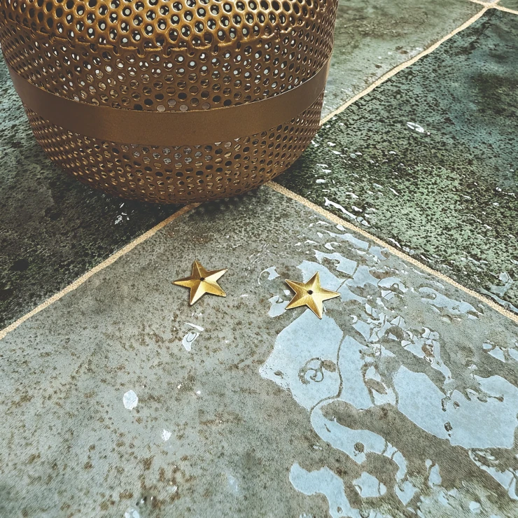 Klinker Lucent Grøn Mat-Blank 20x20 cm