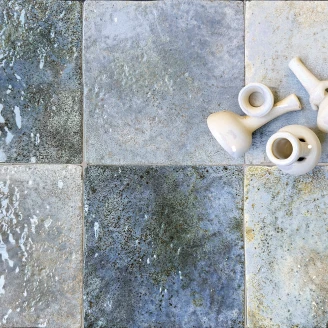 Klinker <strong>Lucent</strong>  Blå Mat-Blank 20x20 cm