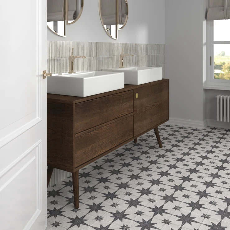 Mainzu Klinker Compass Hvid Mat 20x20 cm