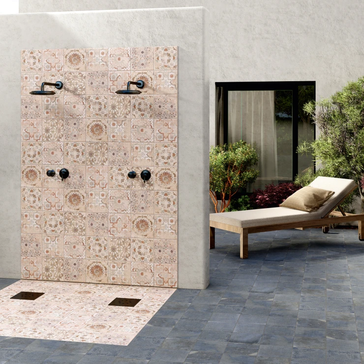 Mainzu Klinker Fondant Blå Mat 20x20 cm