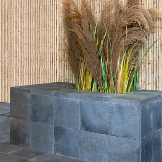 Mainzu Trappeklinker Hjørne <strong>Fondant</strong>  Blå Mat 20x20 cm