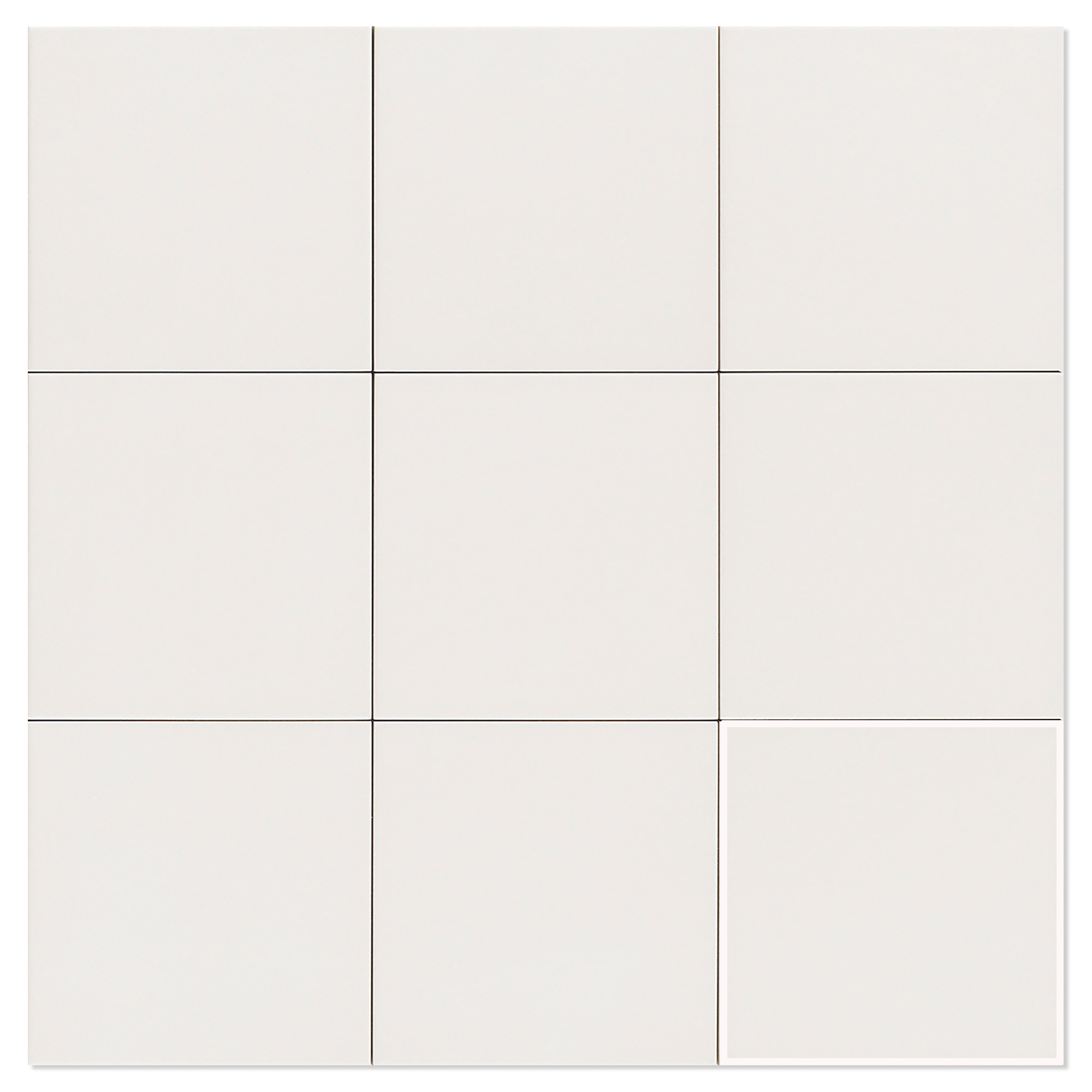 Mainzu Klinker Trinity Hvid Mat 20x20 cm