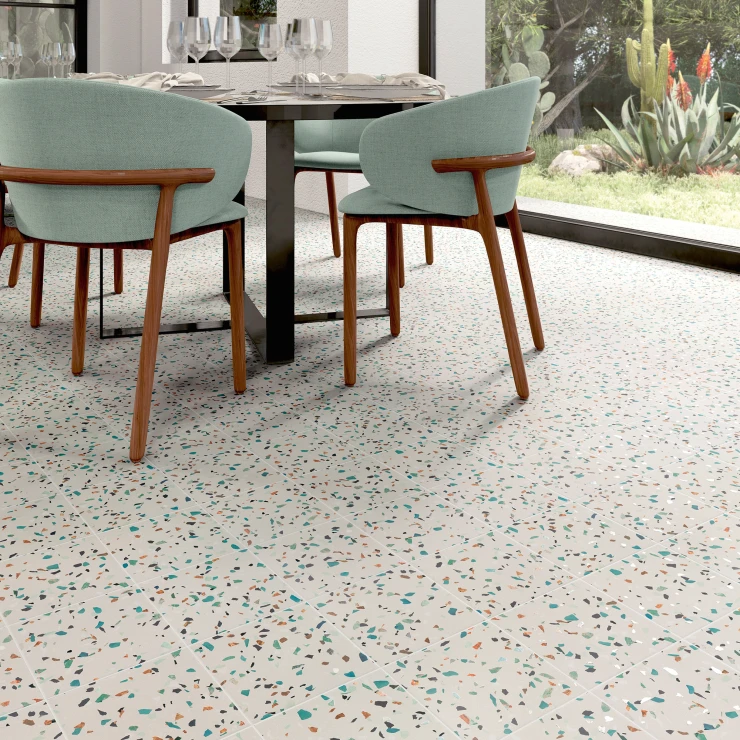 Mainzu Klinker Dots Hvid Mat 20x20 cm