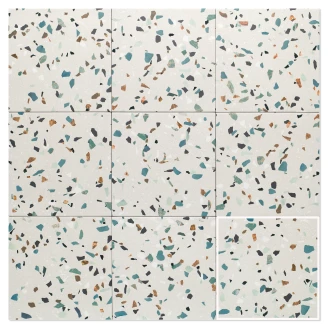 Mainzu Klinker Dots Hvid Mat 20x20 cm