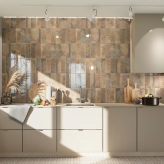 Mainzu Vægflise Bellagio Karamel Blank 10x30 cm