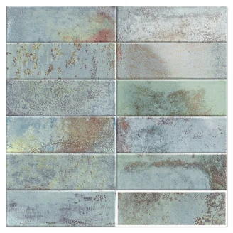 Mainzu Vægflise Bellagio Akvamarin Blank 10x30 cm