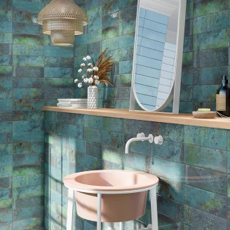 Mainzu Vægflise Bellagio Smaragd Blank 10x30 cm