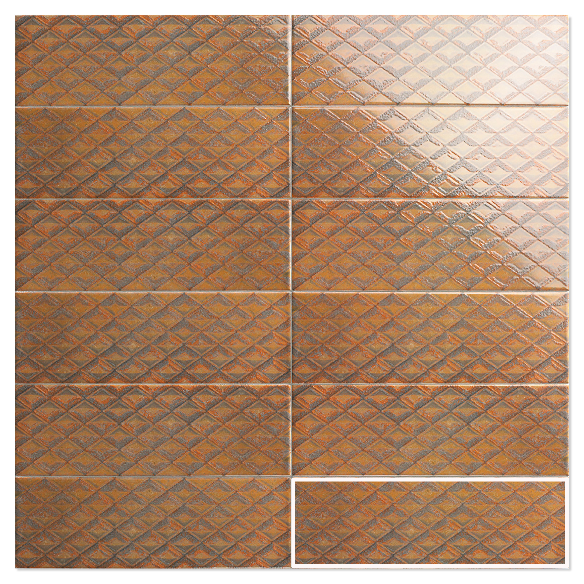 Mainzu Vægflise Bellagio Refleks Blank 10x30 cm