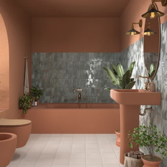 Mainzu Vægflise <strong>Korfu</strong>  Grå Mat-Blank 7x20 cm