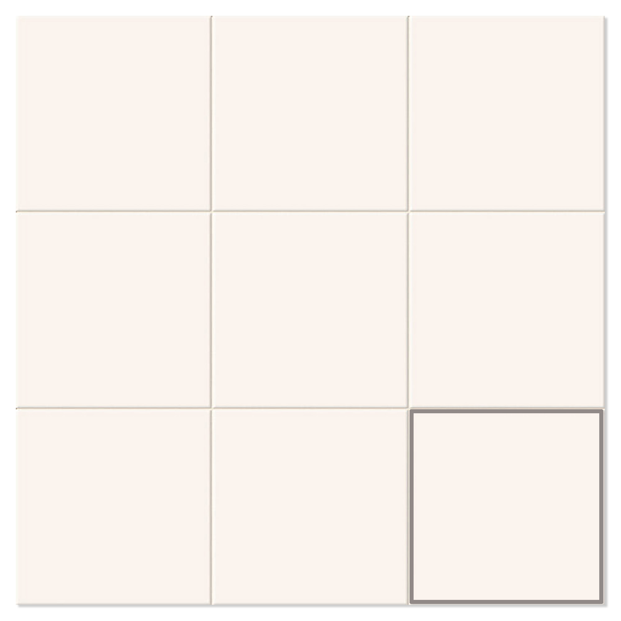 Mainzu Vægflise Chroma Hvid Blank 20x20 cm