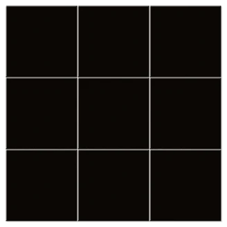 Mainzu Vægflise <strong>Chroma</strong>  Neger Blank 20x20 cm