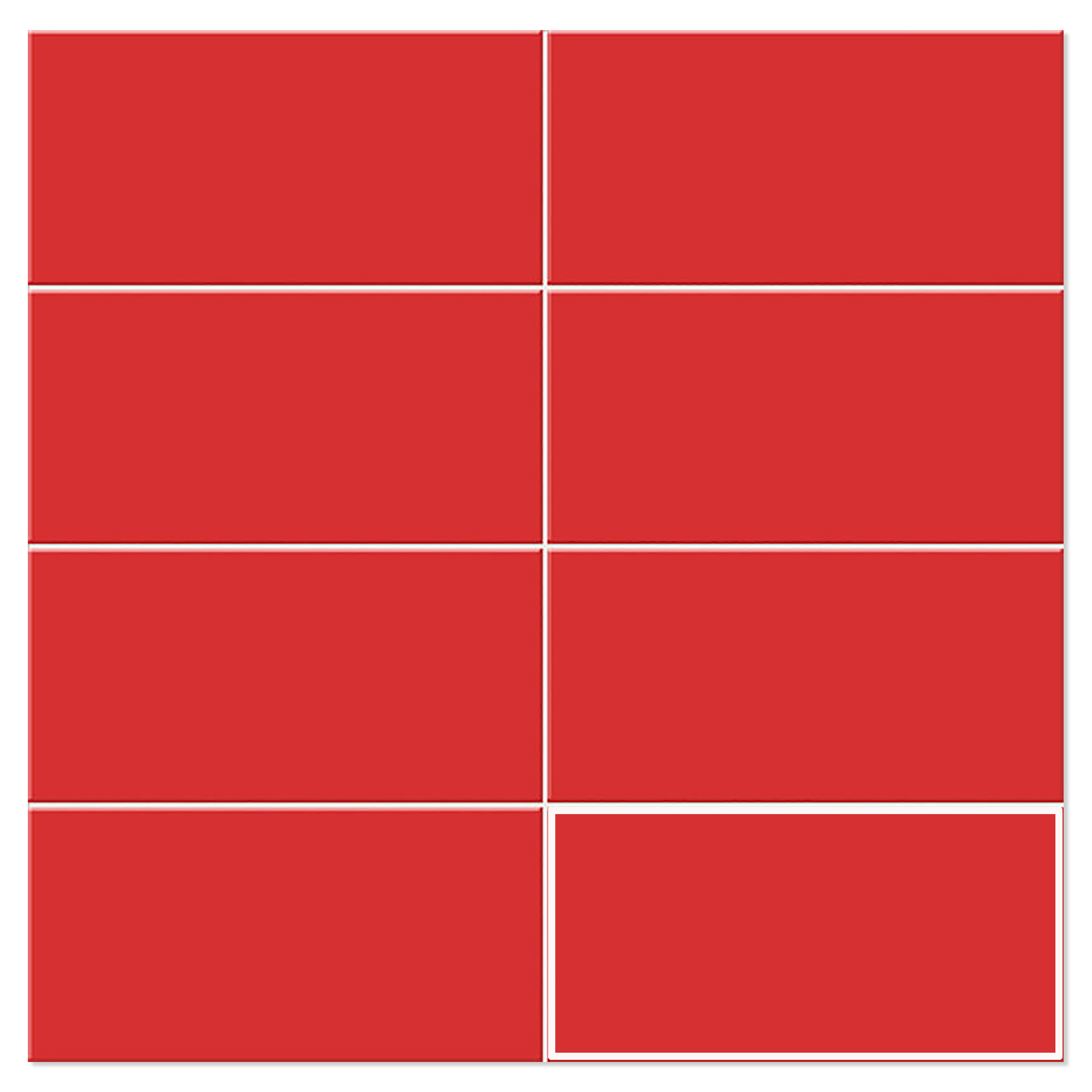 Mainzu Vægflise Chroma Rød Mat 15x30 cm