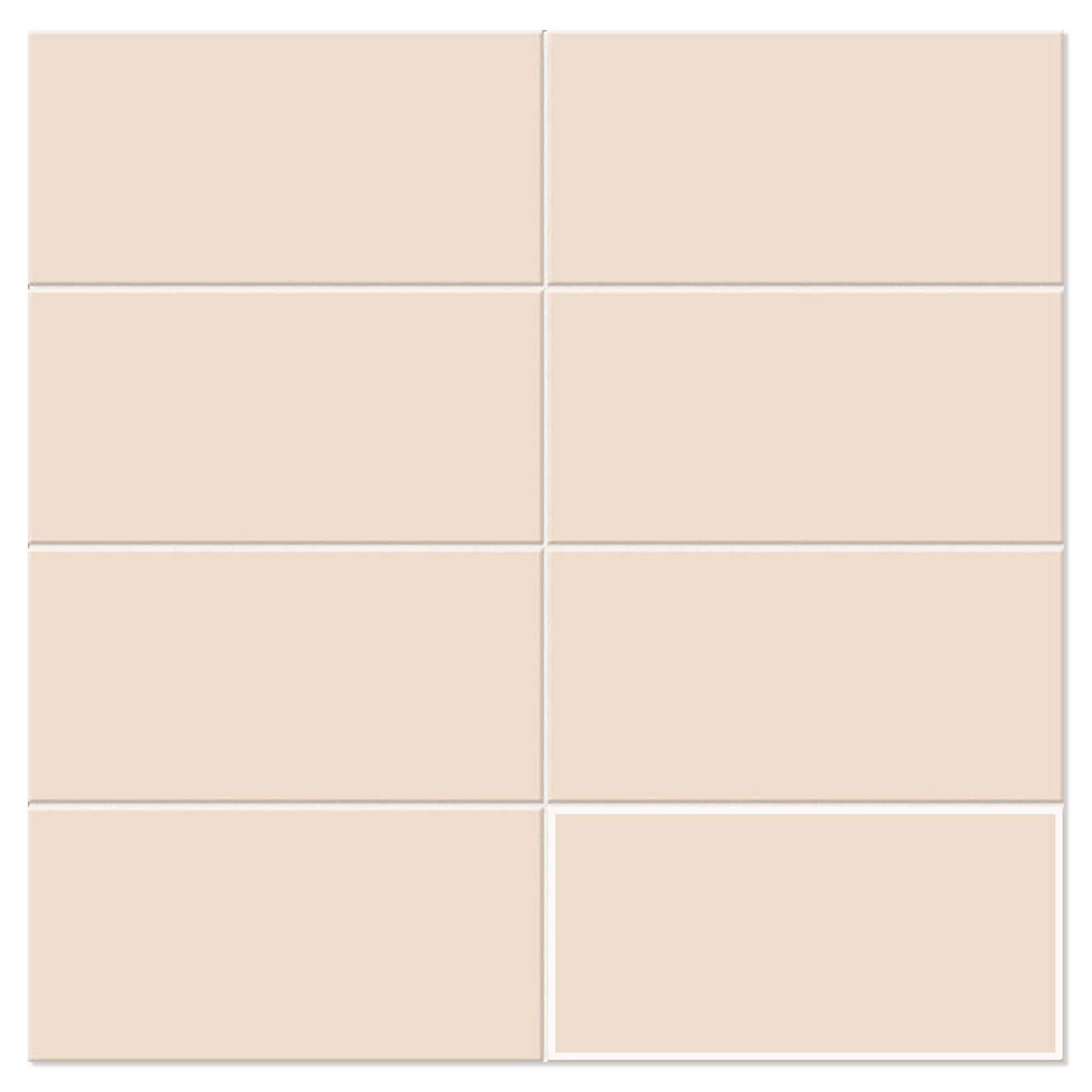 Mainzu Vægflise Chroma Beige Mat 15x30 cm