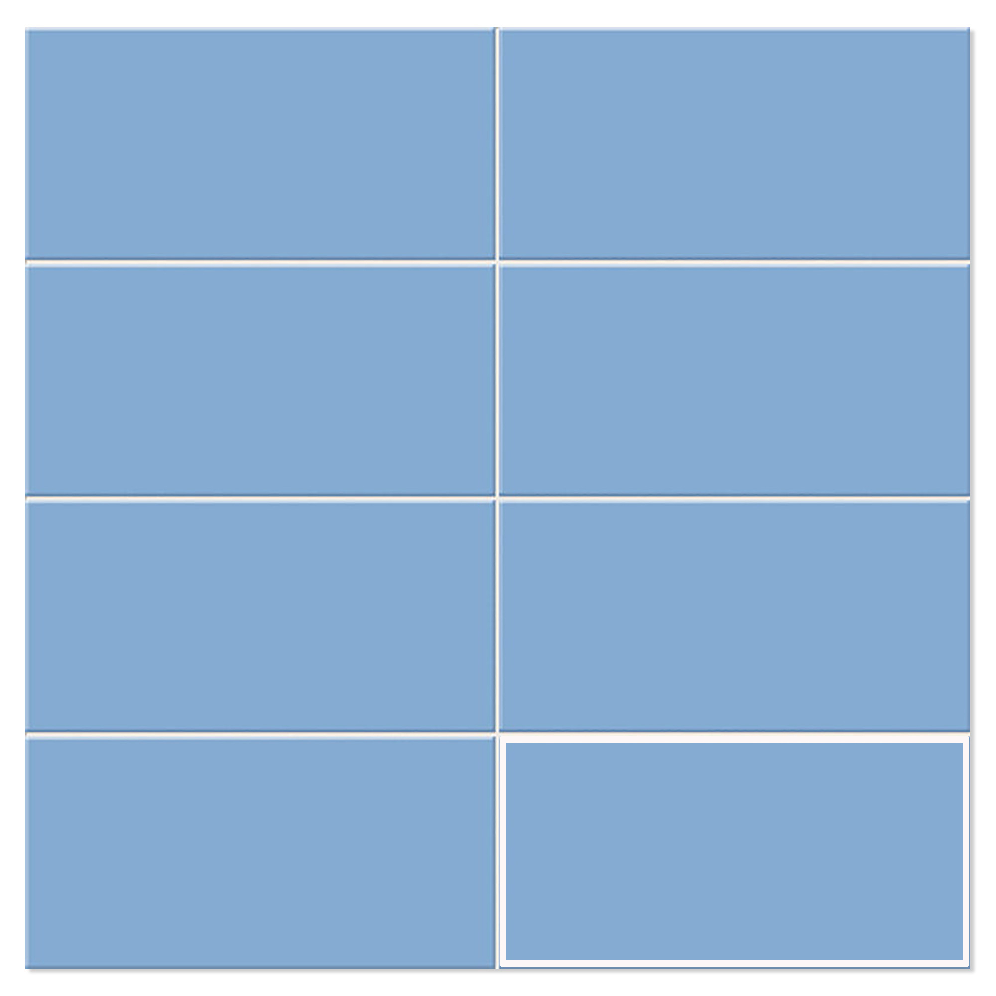 Mainzu Vægflise Chroma Blå Mat 15x30 cm