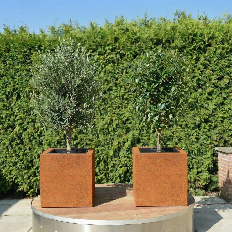 Cortena Krukke Depo Cortenstål 45x45x45 cm