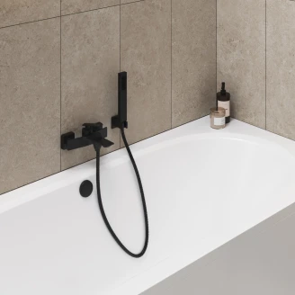 Badekar Armatur <strong>Martino</strong>  Sort Matt