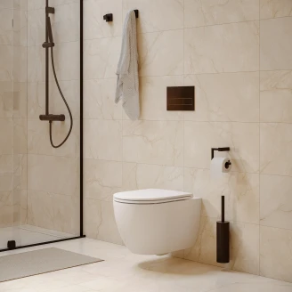 Væghængt Toilet <strong>Round</strong>  Hvid Blank