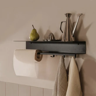 Køkkenrulleholder <strong>Sommardopp</strong>  60 cm Venstre Sort